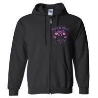 Mind Your Own Damn Business Harris Walz Waltz 2024 Floral Full Zip Hoodie