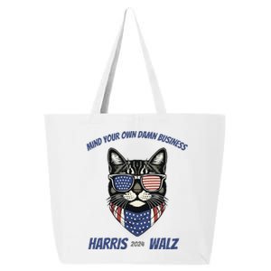 Mind Your Own Damn Business Kamala Harris Walz 2024 25L Jumbo Tote