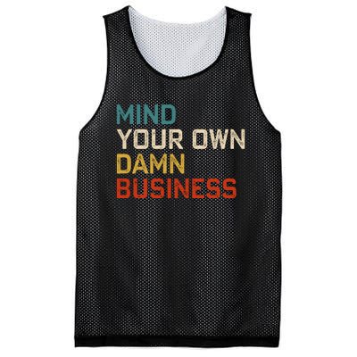 Mind Your Own Damn Business Harris Walz President Vp 2024 Mesh Reversible Basketball Jersey Tank