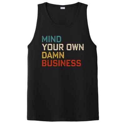 Mind Your Own Damn Business Harris Walz President Vp 2024 PosiCharge Competitor Tank