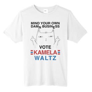 Mind Your Own Damn Business Harris Waltz Childless Cat Lady Tall Fusion ChromaSoft Performance T-Shirt