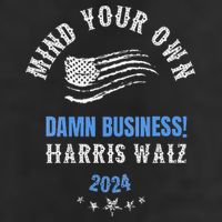 Mind Your Own Damn Business! Harris Walz Election 2024 Adult Drive Performance Visor