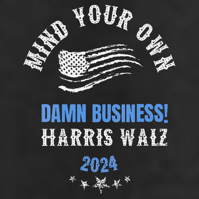 Mind Your Own Damn Business! Harris Walz Election 2024 Adult Drive Performance Visor