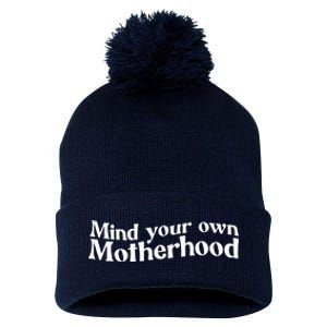 Mind Your Own Motherhood Mom Life Pom Pom 12in Knit Beanie