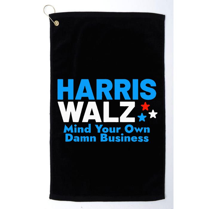 Mind Your Own Damn Business Golf Towel