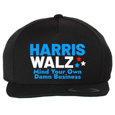 Mind Your Own Damn Business Wool Snapback Cap