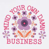Mind Your Own Business Sarcastic Mesh Reversible Basketball Jersey Tank