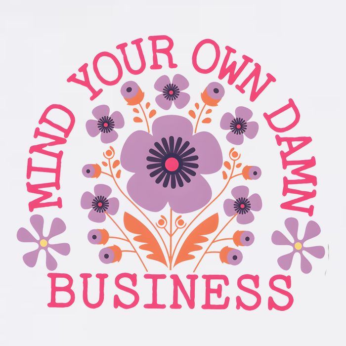 Mind Your Own Business Sarcastic Mesh Reversible Basketball Jersey Tank
