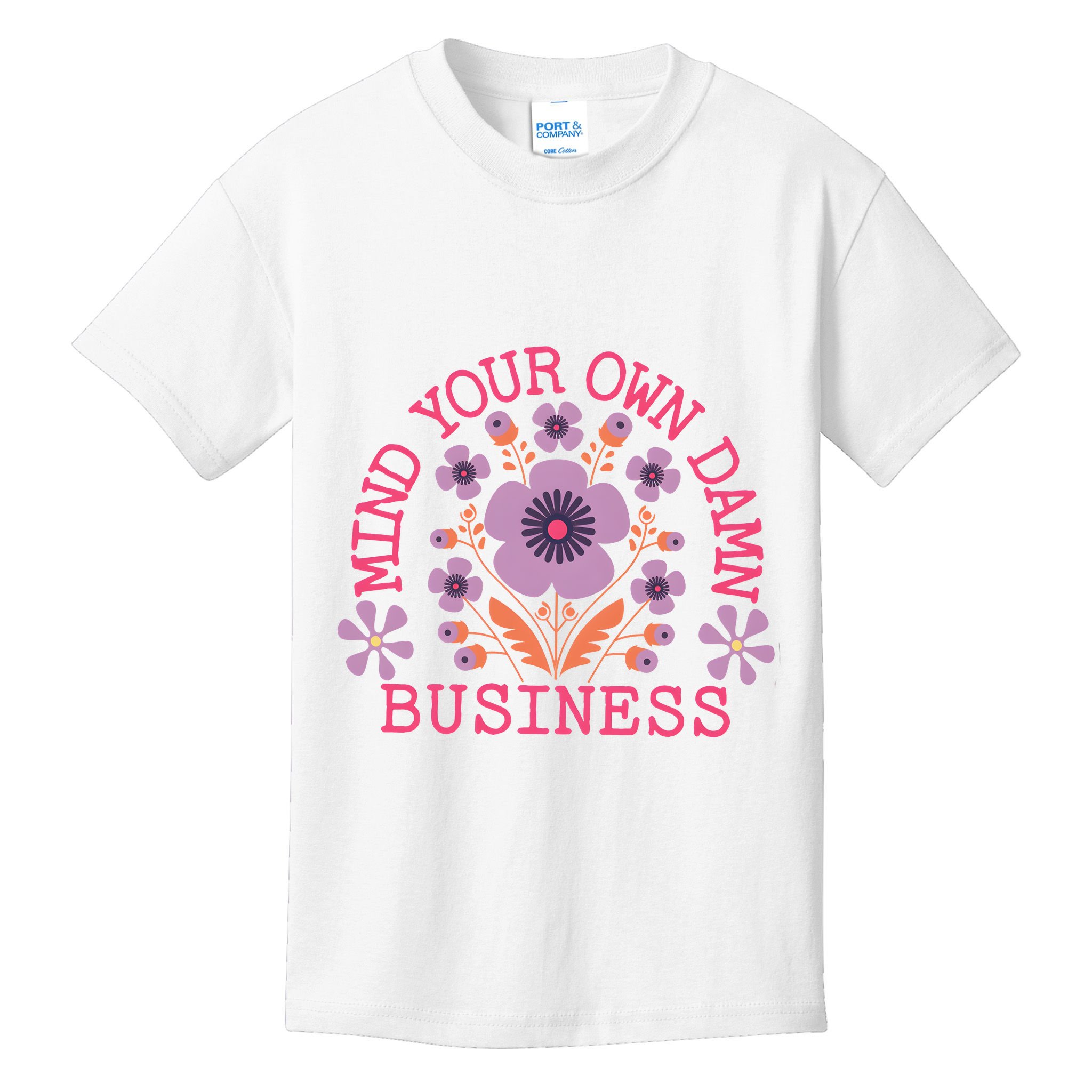 Mind Your Own Business Sarcastic Kids T-Shirt