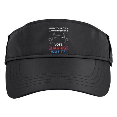 Mind Your Own Damn Business Harris Waltz Cat Lady Adult Drive Performance Visor