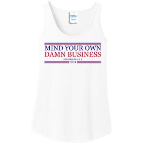 Mind Your Own Damn Business Kamala Harris Tim Walz Ladies Essential Tank