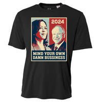 Mind Your Own Damn Business Funny Kamala Harris Tim Walz Cooling Performance Crew T-Shirt