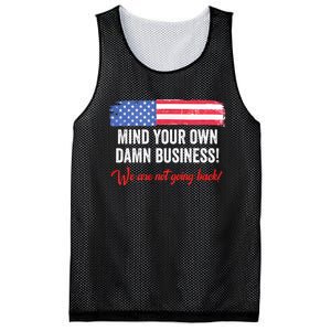 Mind Your Own Damn Business WeRe Not Going Back Harris 2024 Mesh Reversible Basketball Jersey Tank