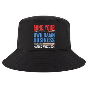 Mind Your Own Damn Business Harris Waltz 2024 Democrat Cool Comfort Performance Bucket Hat