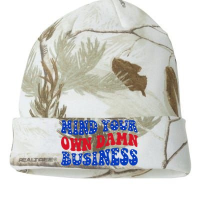 Mind Your Own Damn Business Kati Licensed 12" Camo Beanie