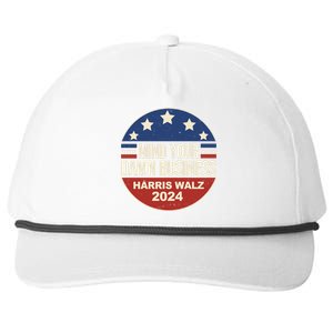 Mind Your Own Damn Business Harris Walz 2024 Election Snapback Five-Panel Rope Hat