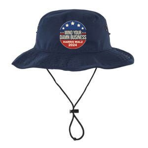 Mind Your Own Damn Business Harris Walz 2024 Election Legacy Cool Fit Booney Bucket Hat