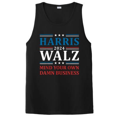 Mind Your Own Damn Business Harris Walz Waltz 2024 PosiCharge Competitor Tank