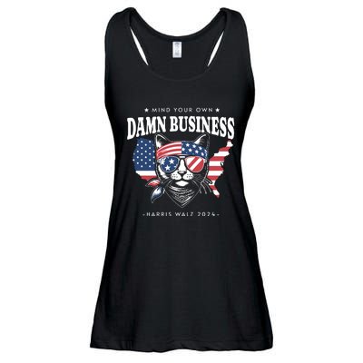 Mind Your Own Damn Business Tim Waltz Kamala Harris 2024 Ladies Essential Flowy Tank