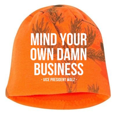 Mind Your Own Damn Business Kati - Camo Knit Beanie