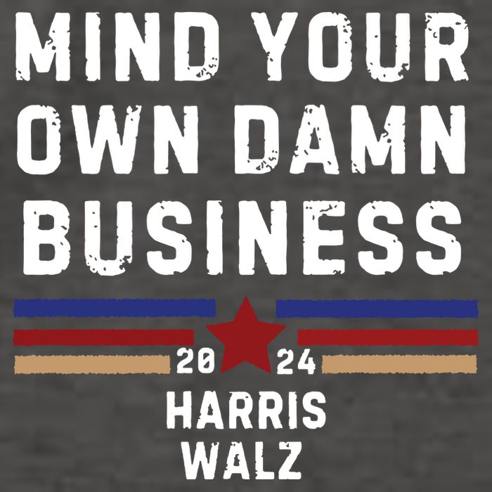 Mind Your Own Damn Business Kamala Harris Tim Walz Vector Backpack