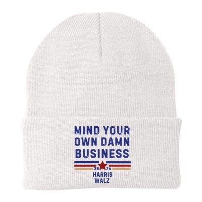 Mind Your Own Damn Business Kamala Harris Tim Walz Beanie