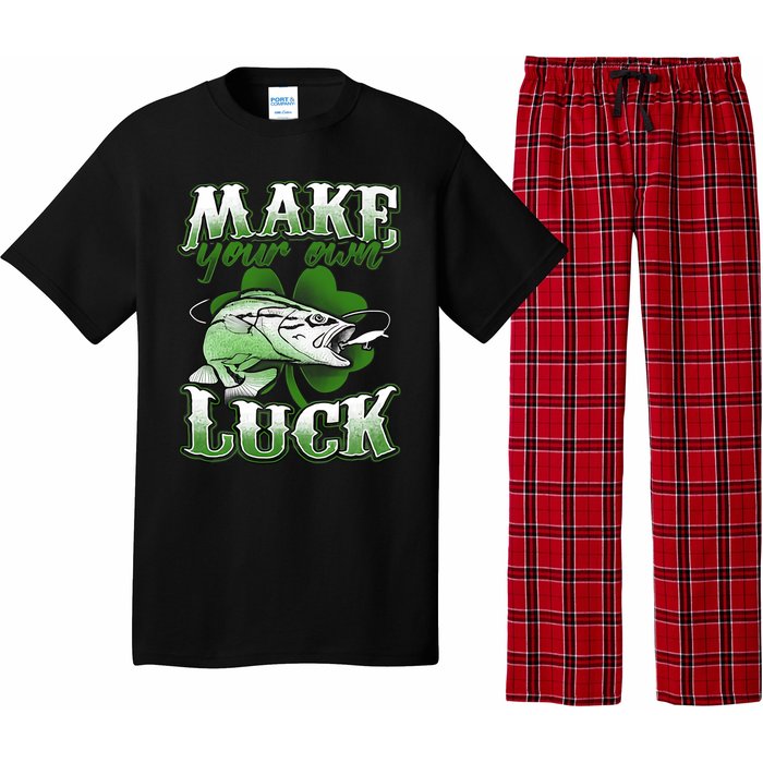 Make Your Own Luck Patrick's Day St Patty's Shamrock Fish Lucky Fishing Pajama Set