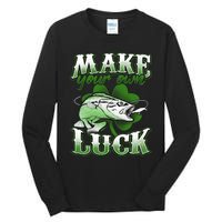 Make Your Own Luck Patrick's Day St Patty's Shamrock Fish Lucky Fishing Tall Long Sleeve T-Shirt