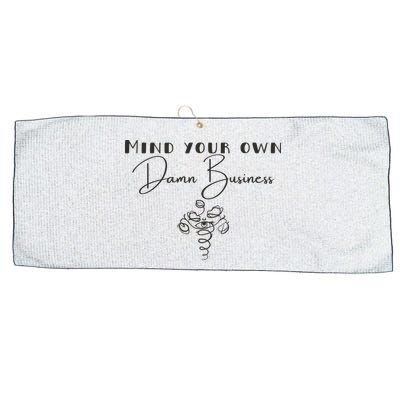 Mind Your Own Damn Business Large Microfiber Waffle Golf Towel