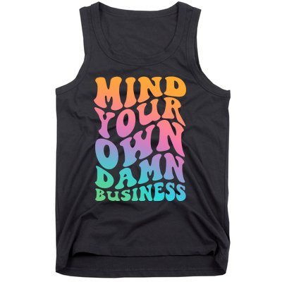 Mind Your Own Damn Business Walz Tank Top