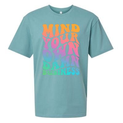 Mind Your Own Damn Business Walz Sueded Cloud Jersey T-Shirt