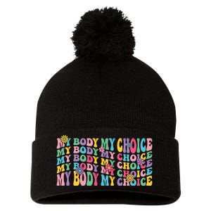 Mind Your Own Uterus Pom Pom 12in Knit Beanie