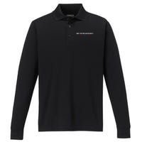 Mind Your Own Damn Business Performance Long Sleeve Polo