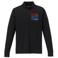 Mind Your Own Damn Business Performance Long Sleeve Polo