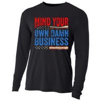 Mind Your Own Damn Business Cooling Performance Long Sleeve Crew