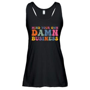 Mind Your Own Damn Business Harris Waltz 2024 Election Gift Ladies Essential Flowy Tank