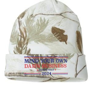 Mind Your Own Damn Business Kamala Harris Tim Walz 2024 T Kati Licensed 12" Camo Beanie