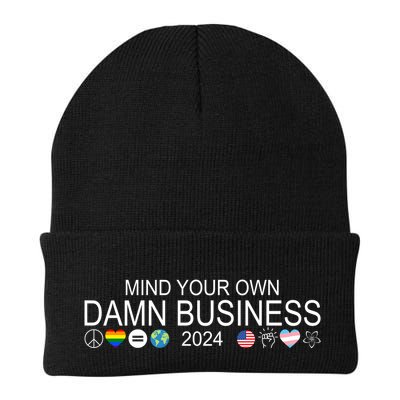 Mind Your Own Damn Business Democrat Pro Kamala Beanie