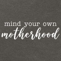 Mind Your Own Motherhood Cotton Canvas Backpack