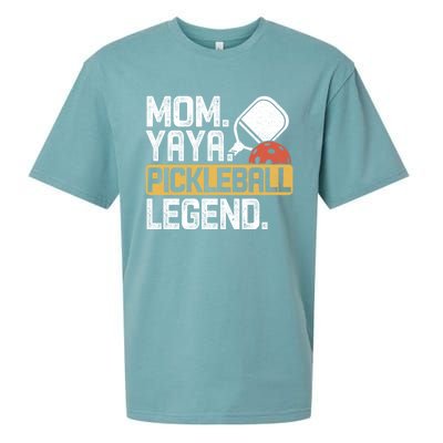 Mom Yaya Pickleball Legend Vintage Meaningful Gift Sueded Cloud Jersey T-Shirt