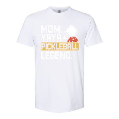 Mom Yaya Pickleball Legend Vintage Meaningful Gift Softstyle® CVC T-Shirt