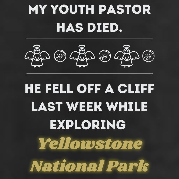 My Y.O.U.T.H Pastor Has Died Yellowstone National Park Adult Drive Performance Visor