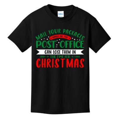 Mail Your Packages Early Christmas Graphic Kids T-Shirt