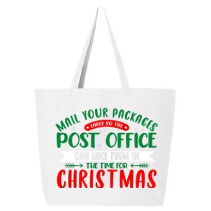 Mail Your Packages Early Christmas Graphic 25L Jumbo Tote