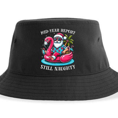 Mid Year Report Still Naughty Christmas In July Beach Summer Sustainable Bucket Hat