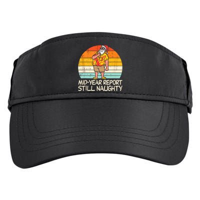 Mid Year Report Still Naughty Santa Summer Christmas In July Adult Drive Performance Visor