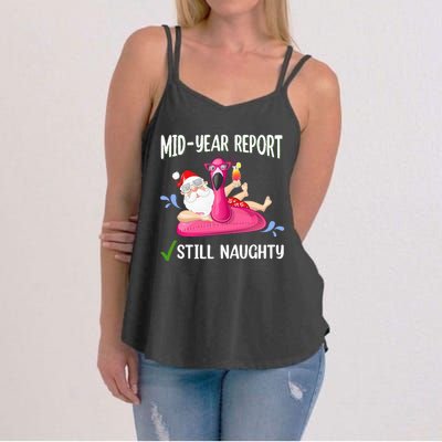 Mid Year Report Santa Christmas in July Women's Strappy Tank