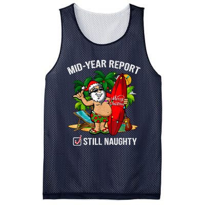 Mid Year Report Still Naughty Christmas In July Mesh Reversible Basketball Jersey Tank