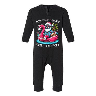 Mid Year Report Still Naughty Christmas In July Beach Summer Infant Fleece One Piece