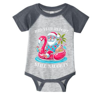 Mid Year Report Still Naughty Christmas In July Beach Summer Infant Baby Jersey Bodysuit